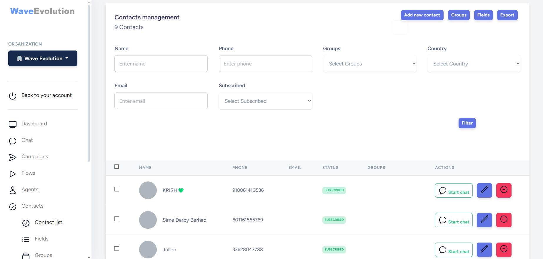Whatsapp Blasting Software Database Management